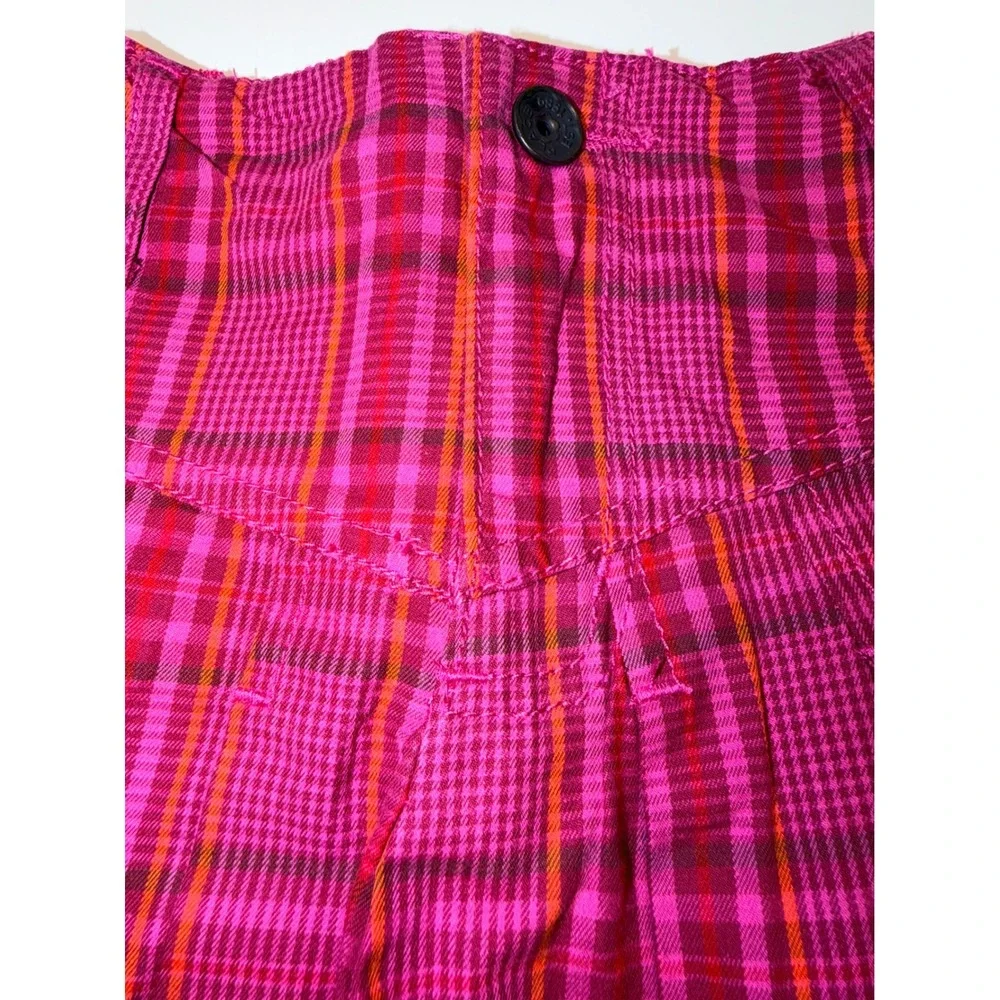 The Childrens Place Girls Pink Plaid Pleated Skort Sz 8 NWT Y2K